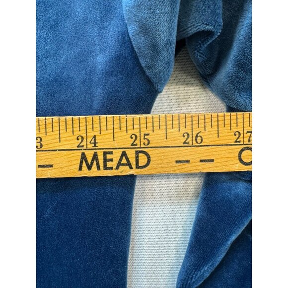 Champion Womens Velour Pullover Sweatshirt Sweater XL Blue Drawstring & Pockets - Picture 8 of 13